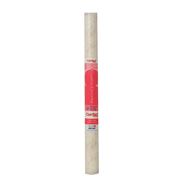 Con-Tact Brand Con-Tact Creative Covering 9 ft. L X 18 in. W Beige Marble Shelf Liner 09F-C9823-12 - main